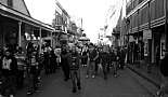 French Quarter After Saints Win Superbowl - February 2010 - Click to view photo 6 of 23. View on Bourbon Street toward Esplanade Avenue