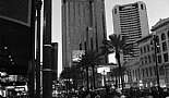 French Quarter After Saints Win Superbowl - February 2010 - Click to view photo 18 of 23. Crowd on Canal Street looking south toward the Mississippi River - New Orleans, LA