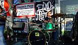 Billy Blanke (drums). Coscino's Free Mardi Gras Concert, Mandeville, LA - February 26, 2011