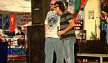 Joseph DeDon and Mike Coscino. Coscino's Free Mardi Gras Concert, Mandeville, LA - February 26, 2011