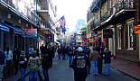 French Quarter After Saints Win Superbowl - February 2010 - Click to view photo 5 of 23. View on Bourbon Street toward Canal Street