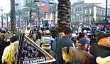 French Quarter After Saints Win Superbowl - February 2010 - Click to view photo 16 of 23. Crowd on Canal Street - New Orleans, LA