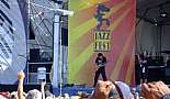 Carlos Santana playing at New Orleans Jazz & Heritage Festival - New Orleans, LA - May 4, 2008