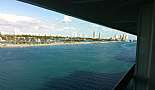 View of South Beach from the NCL Pearl in the Port of Miami