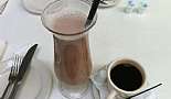 Chocolate milk and coffee