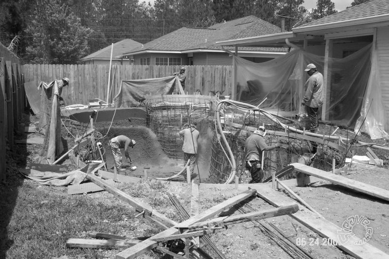 Pool and Spa Build - May, June, July, August 2006