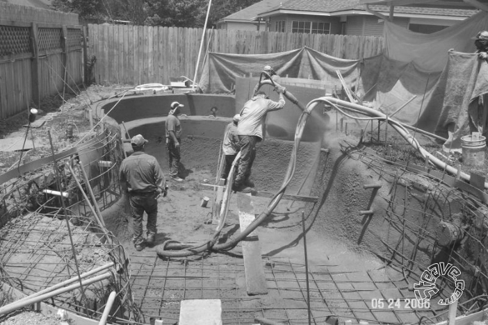 Pool and Spa Build - May, June, July, August 2006