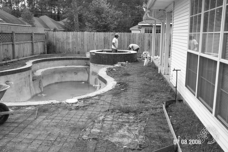 Pool and Spa Build - May, June, July, August 2006