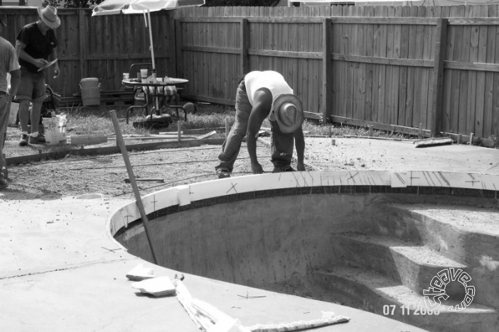 Pool and Spa Build - May, June, July, August 2006