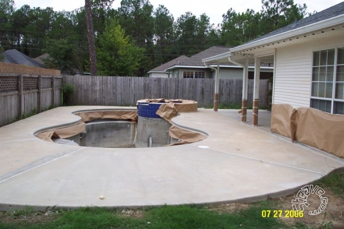 Pool and Spa Build - May, June, July, August 2006